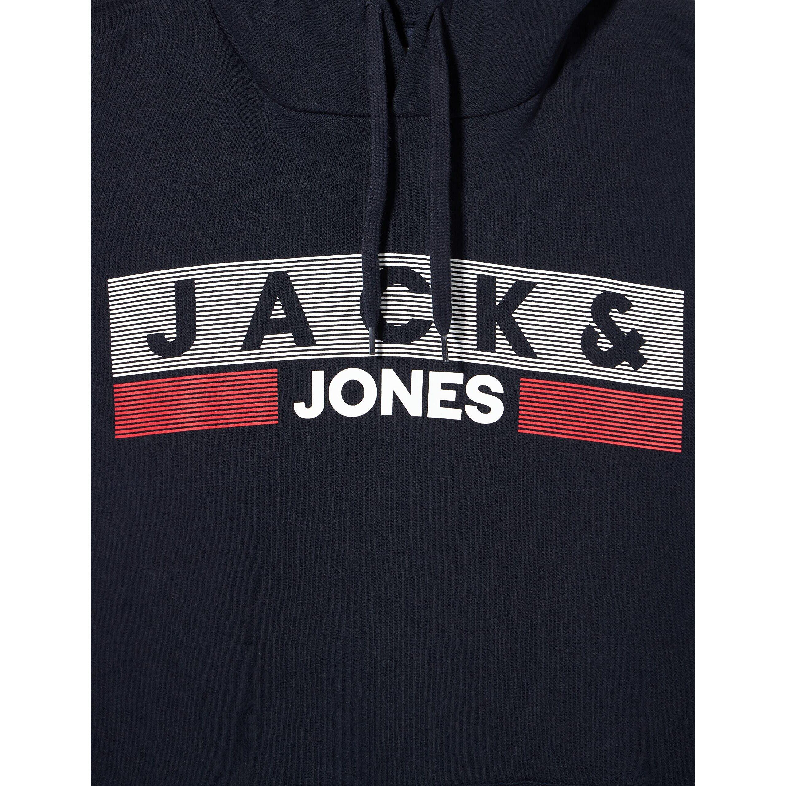 JACK & JONES Corp Logo Felpa con Cappuccio Taglie Forti  