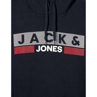 JACK & JONES Corp Logo Felpa con Cappuccio Taglie Forti  