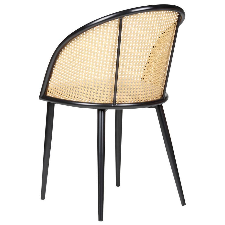 Beliani Lot de 2 chaises de salle à manger en Métal  CORNELL  