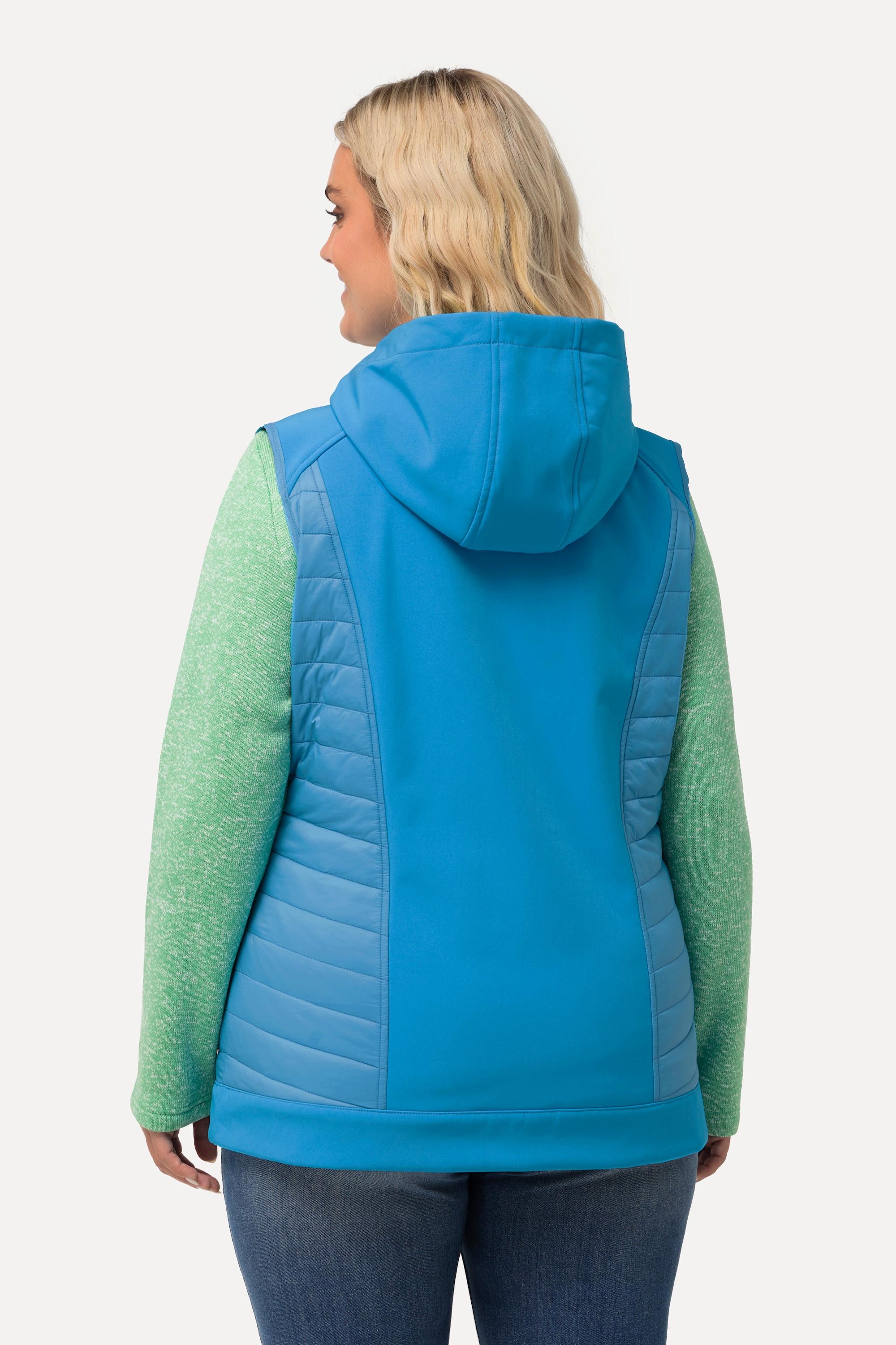 Ulla Popken  Gilet Hybrid HYPRAR idrorepellente con cappuccio 