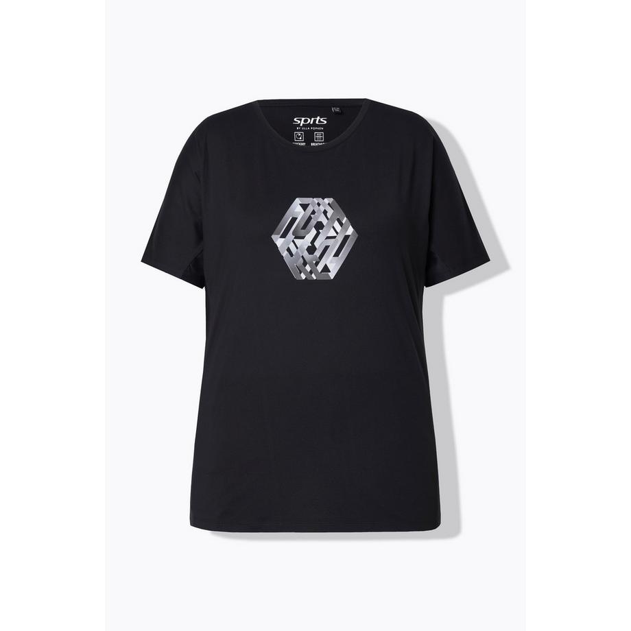 Ulla Popken Maglia funzionale a mezza manica riciclata ad asciugatura rapida  