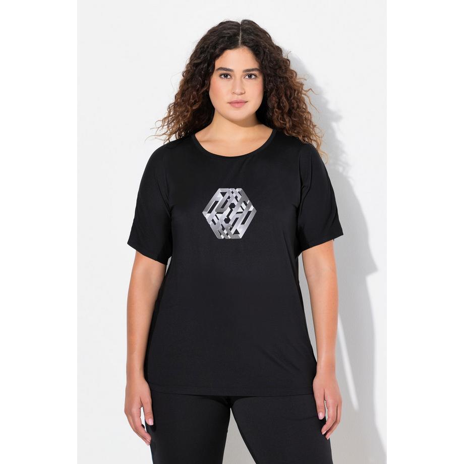 Ulla Popken Maglia funzionale a mezza manica riciclata ad asciugatura rapida  