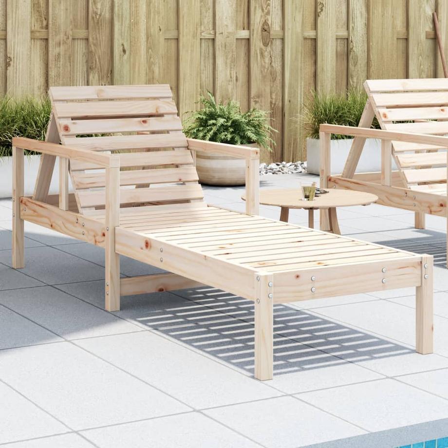 VidaXL lettino da sole Legno  