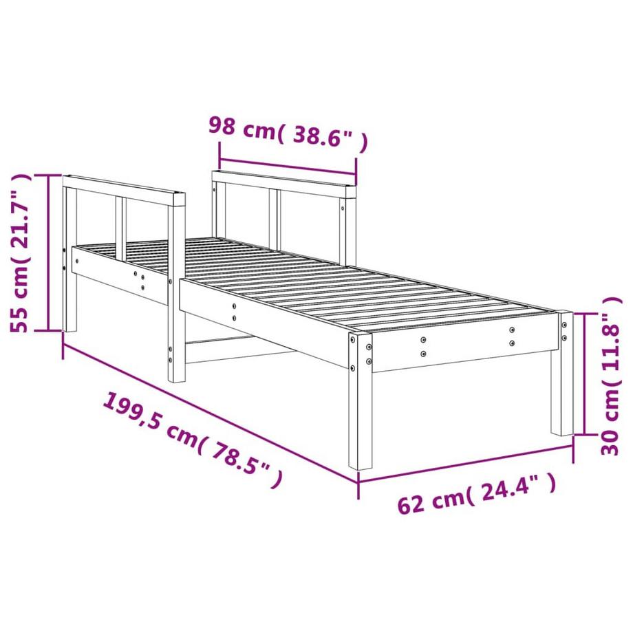 VidaXL lettino da sole Legno  