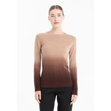 MIA 8 Pullover Rundhalsausschnitt mit Tie & Dye-Muster - 100% Kaschmir