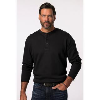 JP1880  Henley, Langarm, Piqué 