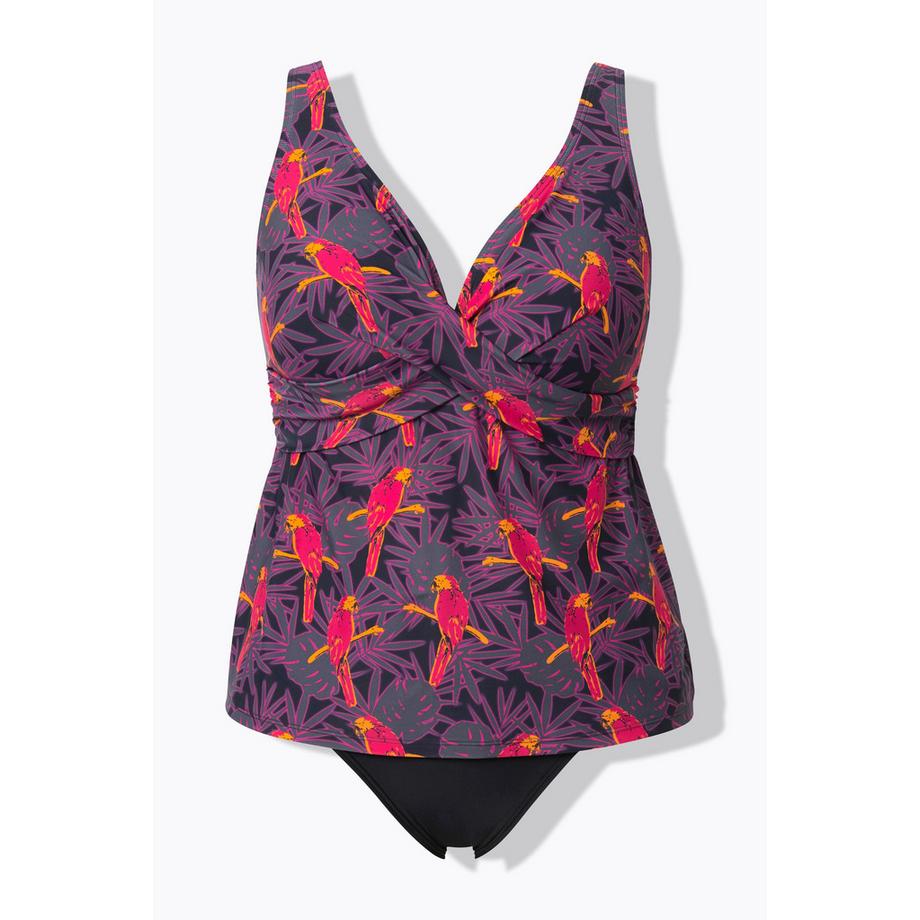 Ulla Popken Papageien Print Tankini Softcups  