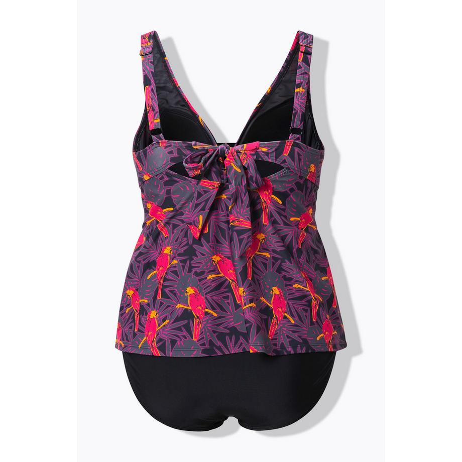Ulla Popken Papageien Print Tankini Softcups  