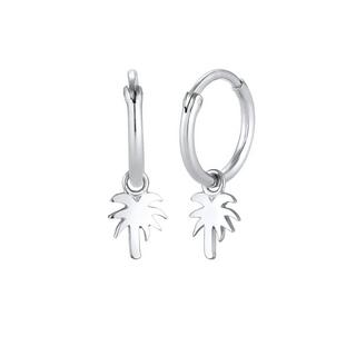 Elli  Boucles d'Oreilles Creolen Palme Trend Filigran 925 Silber 