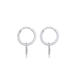 Elli  Boucles d'Oreilles Creolen Palme Trend Filigran 925 Silber 