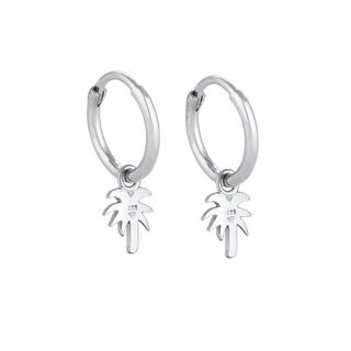 Elli  Boucles d'Oreilles Creolen Palme Trend Filigran 925 Silber 