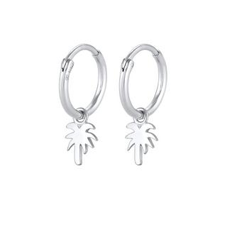 Elli  Boucles d'Oreilles Creolen Palme Trend Filigran 925 Silber 