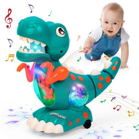 Activity-board  Spielzeug, Musik Licht Krabbelnder Dinosaurier Baby Sensory Music Dinosaur Toy 