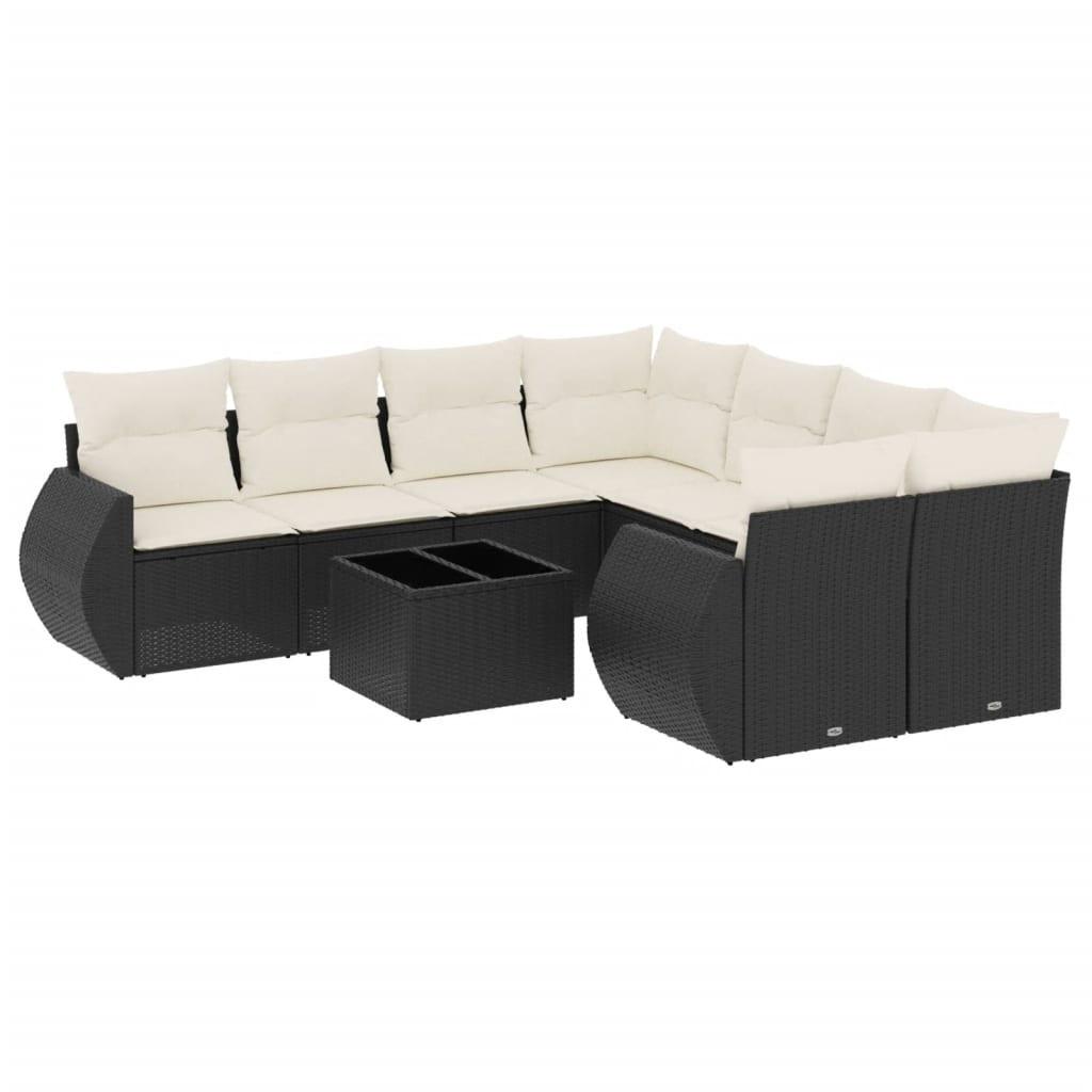 VidaXL set divano da giardino Polirattan  