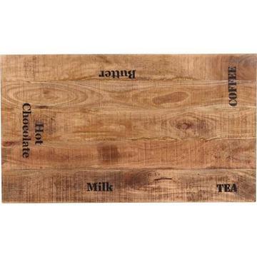 Tavolo in legno di mango ghisa naturale nero 120x65