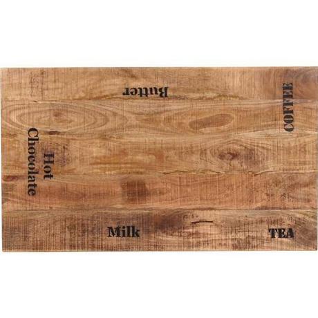 mutoni home Tavolo in legno di mango ghisa naturale nero 120x65  
