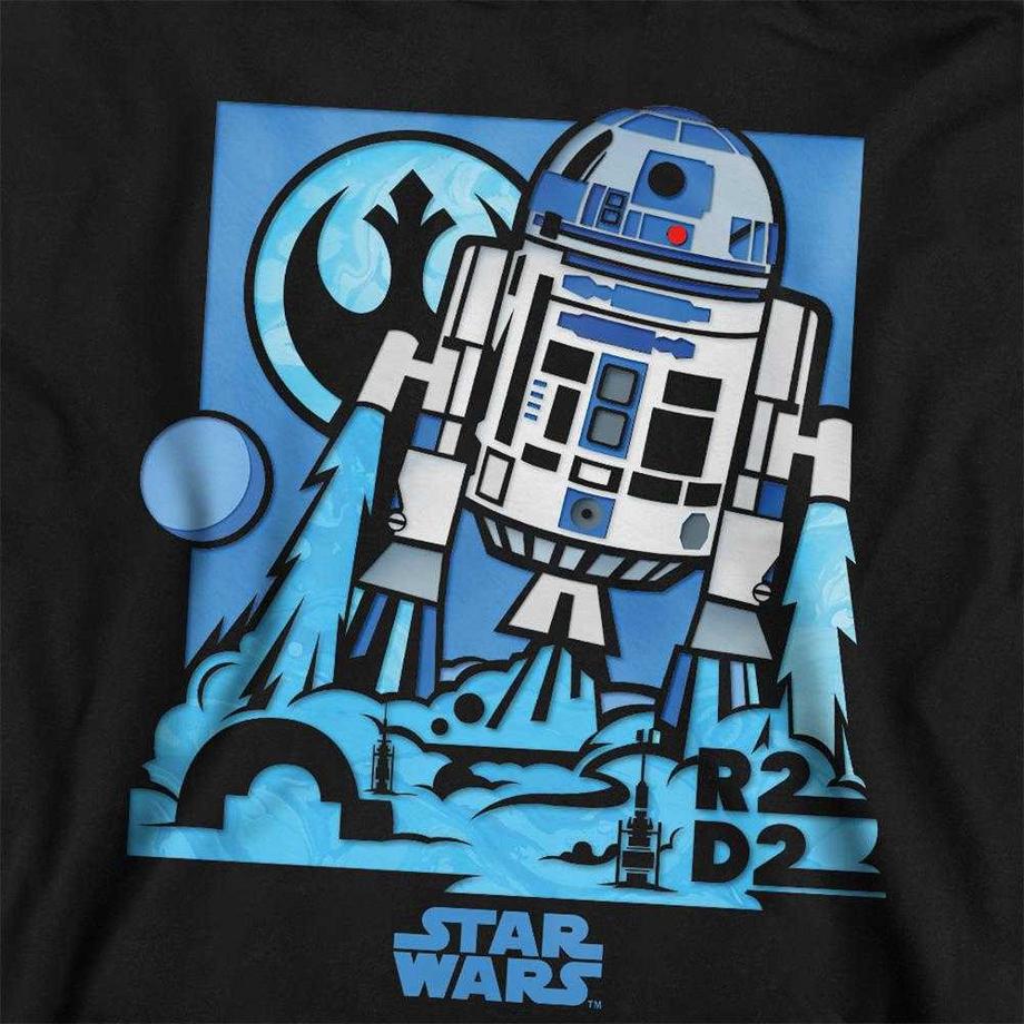 STAR WARS  Papercut Felpa Con Cappuccio R2d2 