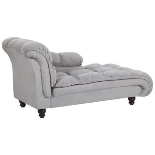 Beliani Chaise longue en Velours Moderne LORMONT  