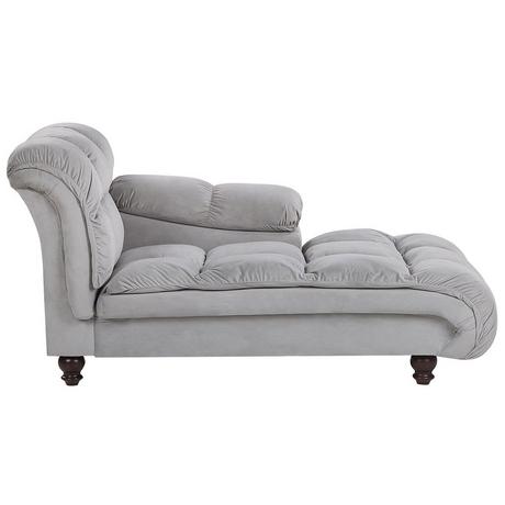 Beliani Chaise longue en Velours Moderne LORMONT  