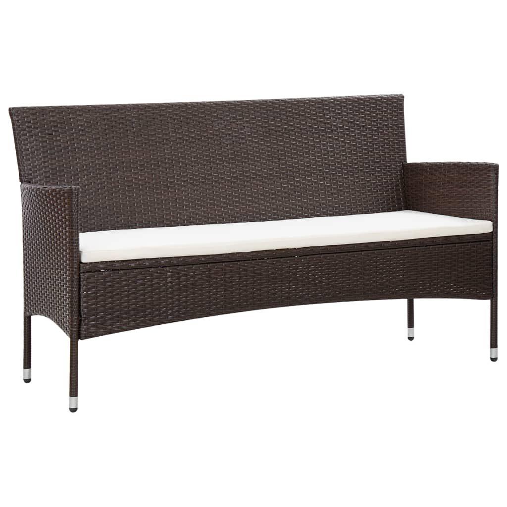 VidaXL Gartensofa poly-rattan  