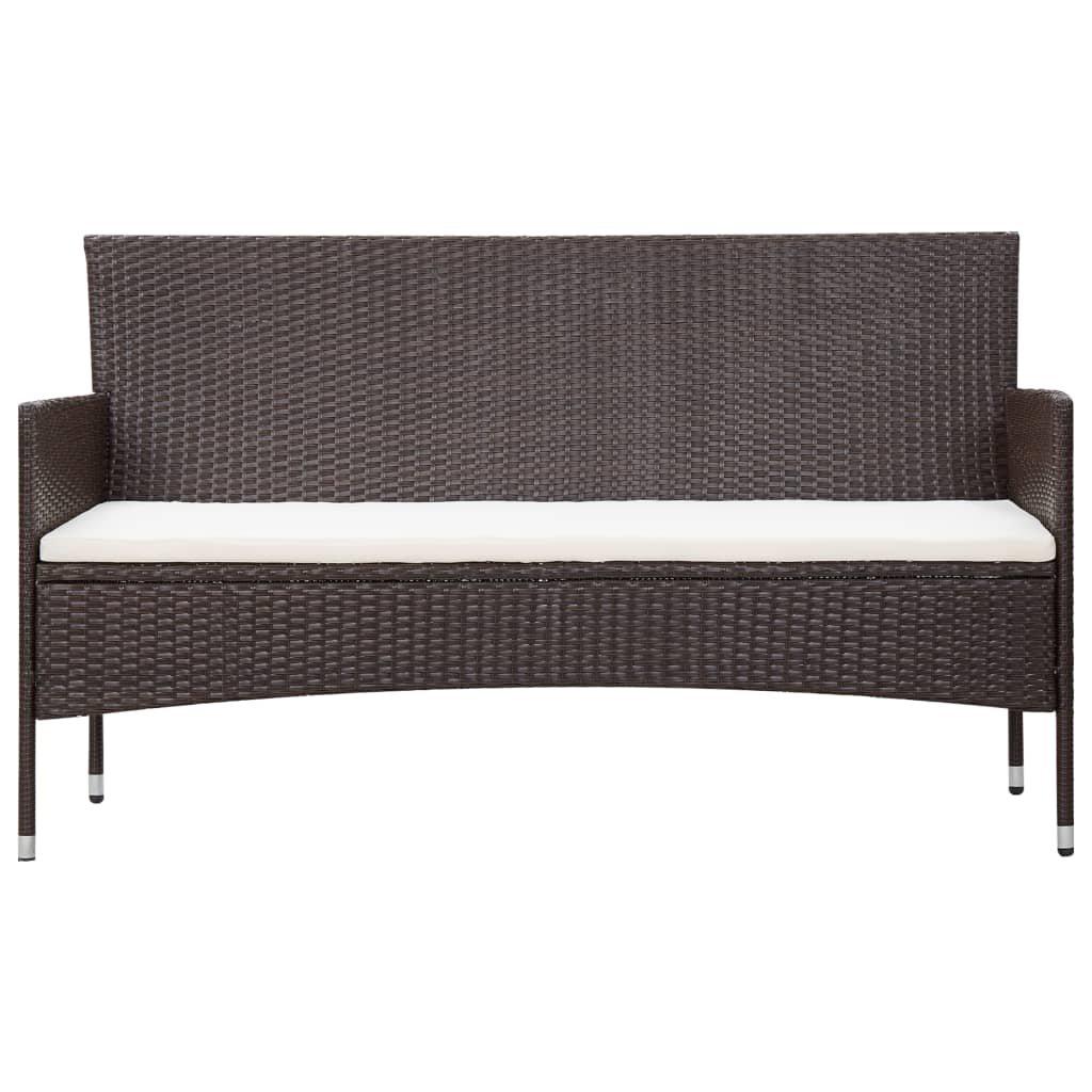 VidaXL Gartensofa poly-rattan  