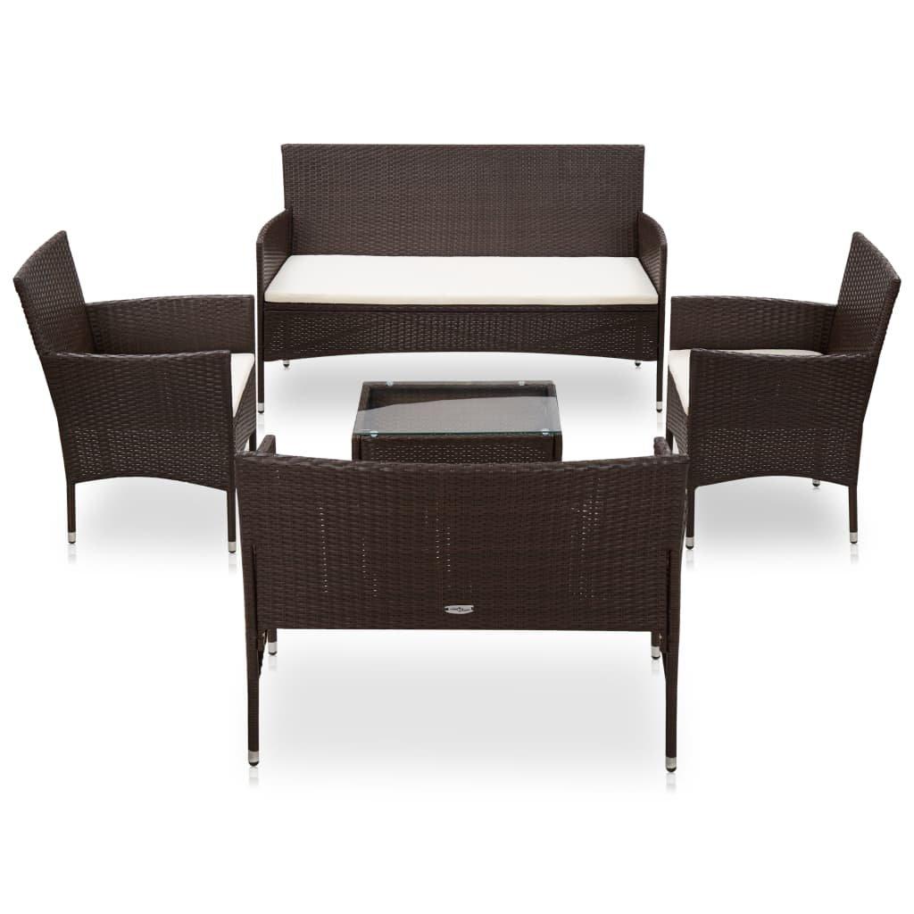 VidaXL Gartensofa poly-rattan  