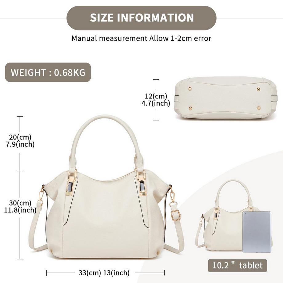 Only-bags.store Grosse Shopper Umhängetasche mit verstellbarem Riemen  