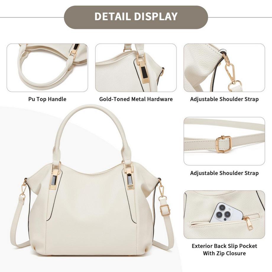 Only-bags.store Grosse Shopper Umhängetasche mit verstellbarem Riemen  