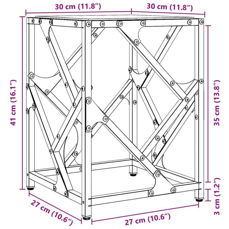 VidaXL Table basse bois d'ingénierie  
