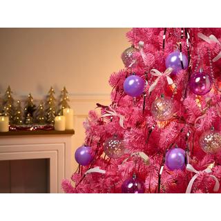 Beliani Set di 24 palline decorative en Materiale sintetico Classico ASNEN  