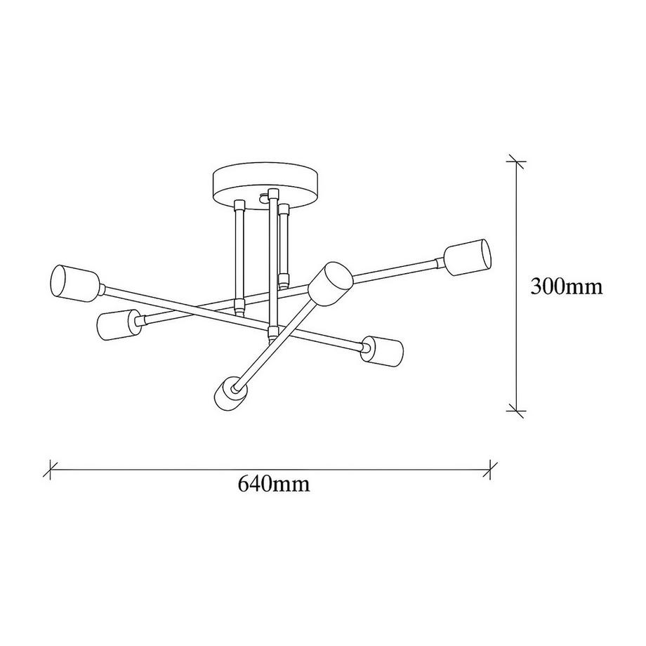 OZAIA Deckenleuchte Metall FLOWERA  