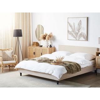 Beliani Bett mit Lattenrost aus Polyester Modern FITOU  