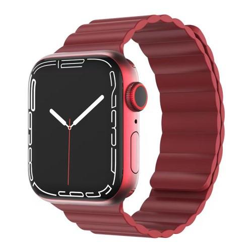 Mutural  Apple Watch 44/45/46/49mm - Mutural Silikonarmband Mit Magnetschlaufe 