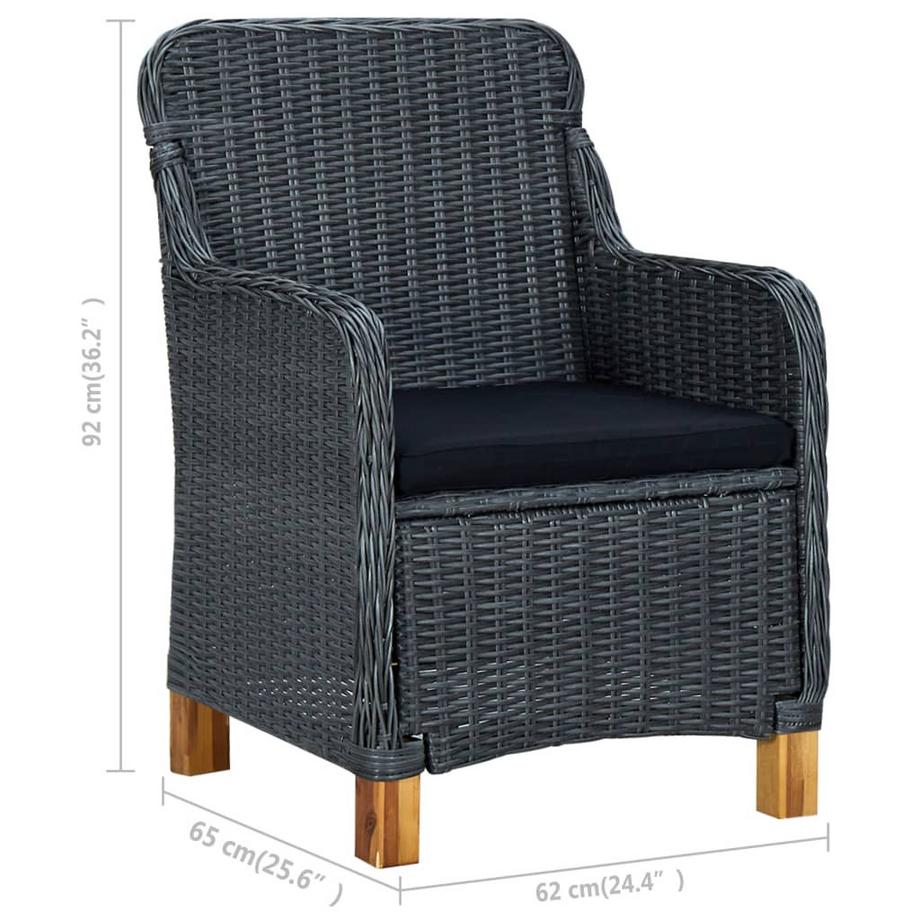 VidaXL Gartenstuhl poly-rattan  