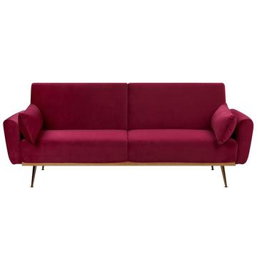 3 Sitzer Sofa aus Samtstoff Glamourös EINA