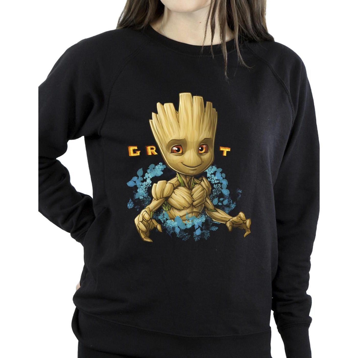 Guardians Of The Galaxy Groot Felpa Stampa Grafica  