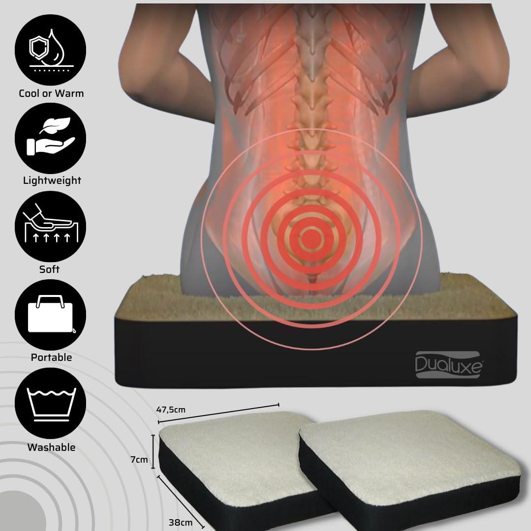 INDUSTEX Dualuxe - Cuscino ergonomico con anima in gel  