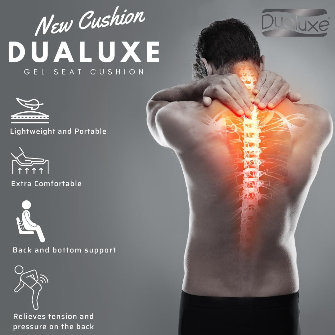 INDUSTEX Dualuxe - Cuscino ergonomico con anima in gel  