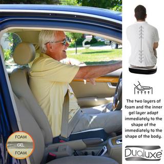 INDUSTEX Dualuxe - Cuscino ergonomico con anima in gel  