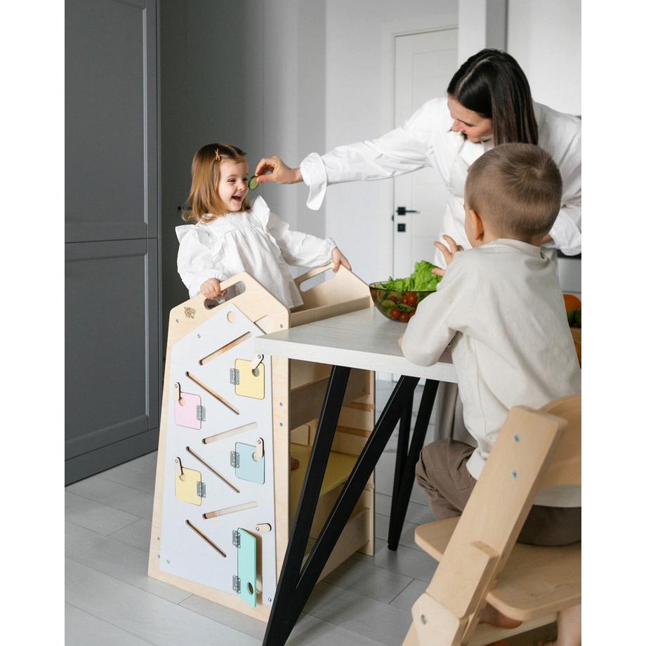 Montessori  Tour d'apprentissage Montessori® - XXL - tour d'assistance multifonctionnelle 5-en-1 