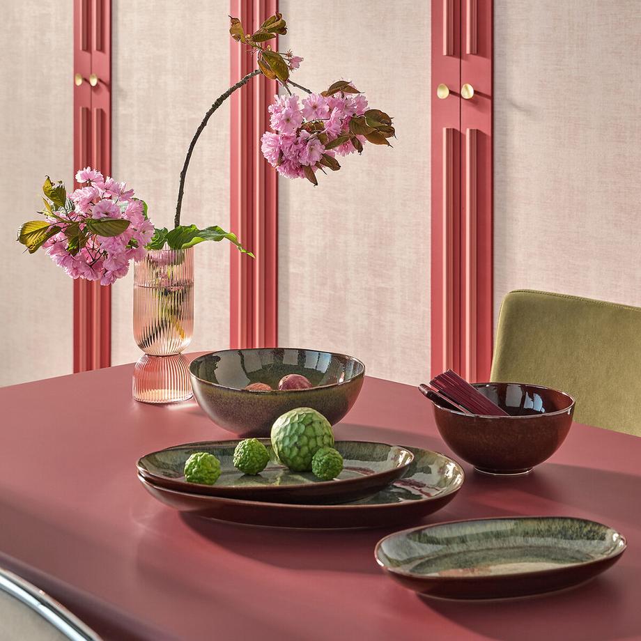 La Redoute Intérieurs Salatschüssel Tavira aus reaktiv glasiertem Steinzeug 20 cm  