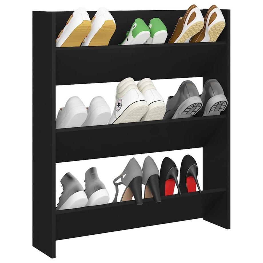 VidaXL Armoire à chaussures murale bois d'ingénierie  