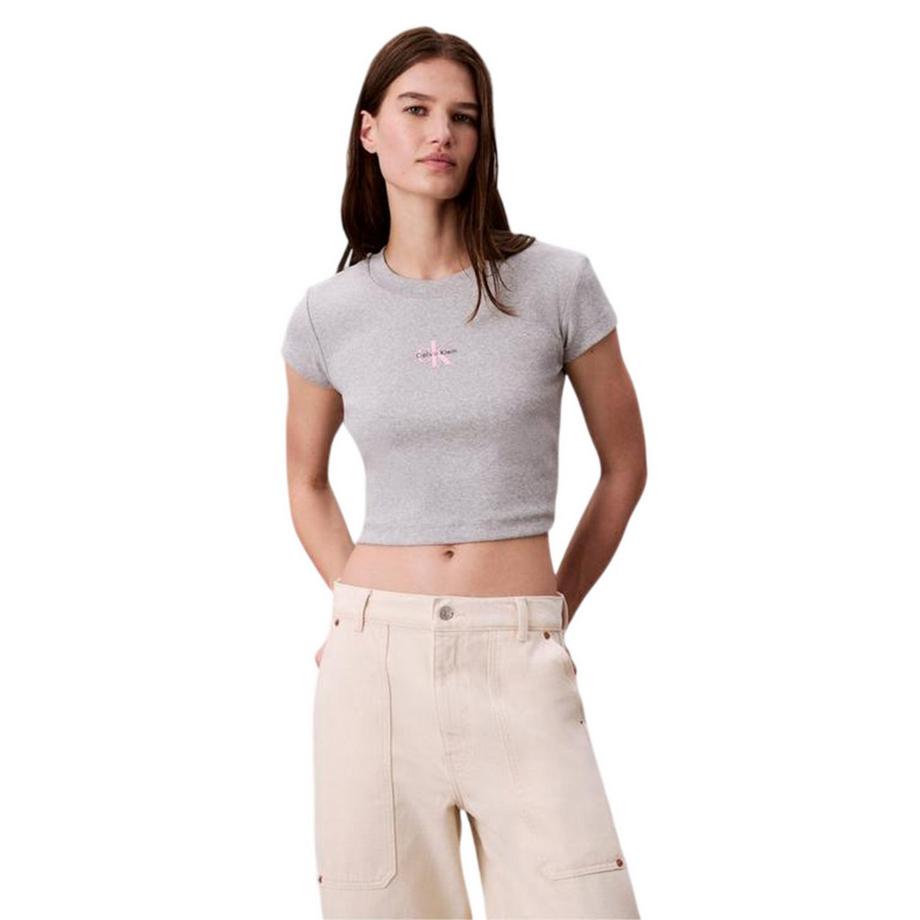 Calvin Klein  Kurzes Top, Gerippt 