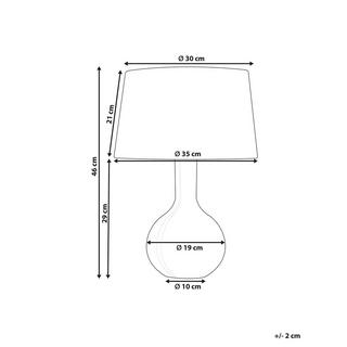 Beliani Tischleuchte aus Keramik Klassisch SOCO  