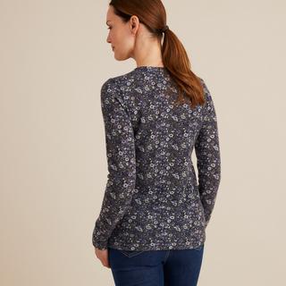 La Redoute Collections  Gemustertes Shirt aus weich angerautem Thermo-Material 