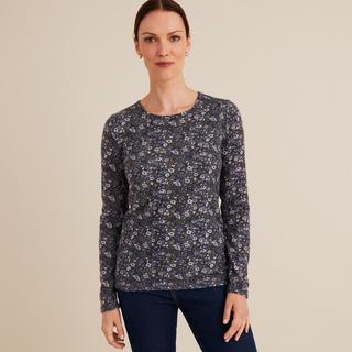 La Redoute Collections  Gemustertes Shirt aus weich angerautem Thermo-Material 