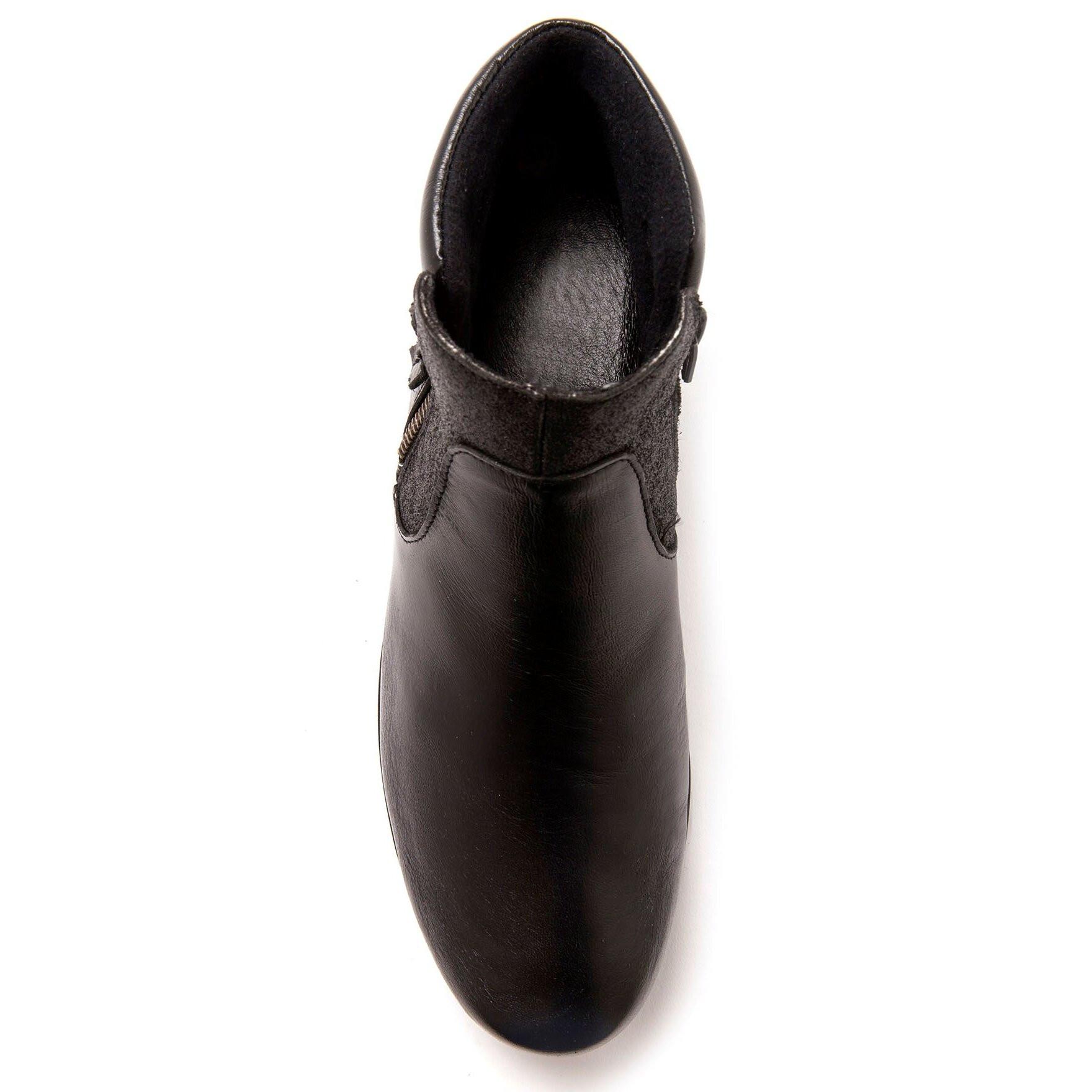 Pédiconfort  bottines cuir à aérosemelle 