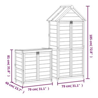 VidaXL Geräteschuppen set kiefernholz  