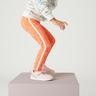 DOMYOS Legging chaud enfant - Basique Corail avec motifs  Orange