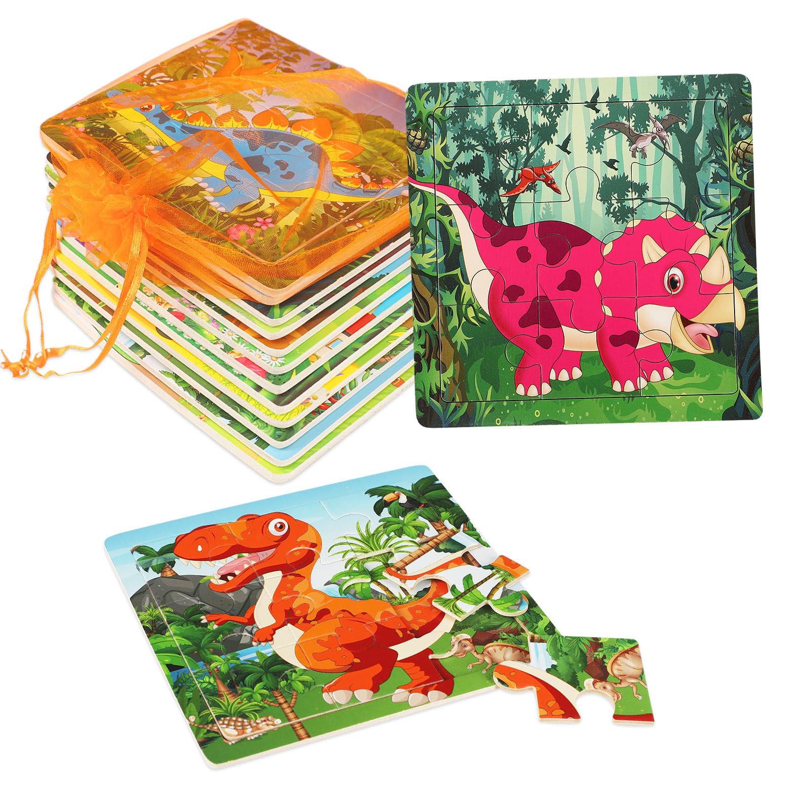 Activity-board  Puzzles d'animaux en bois et sac d'organisation pour chaque puzzle pour les enfants 